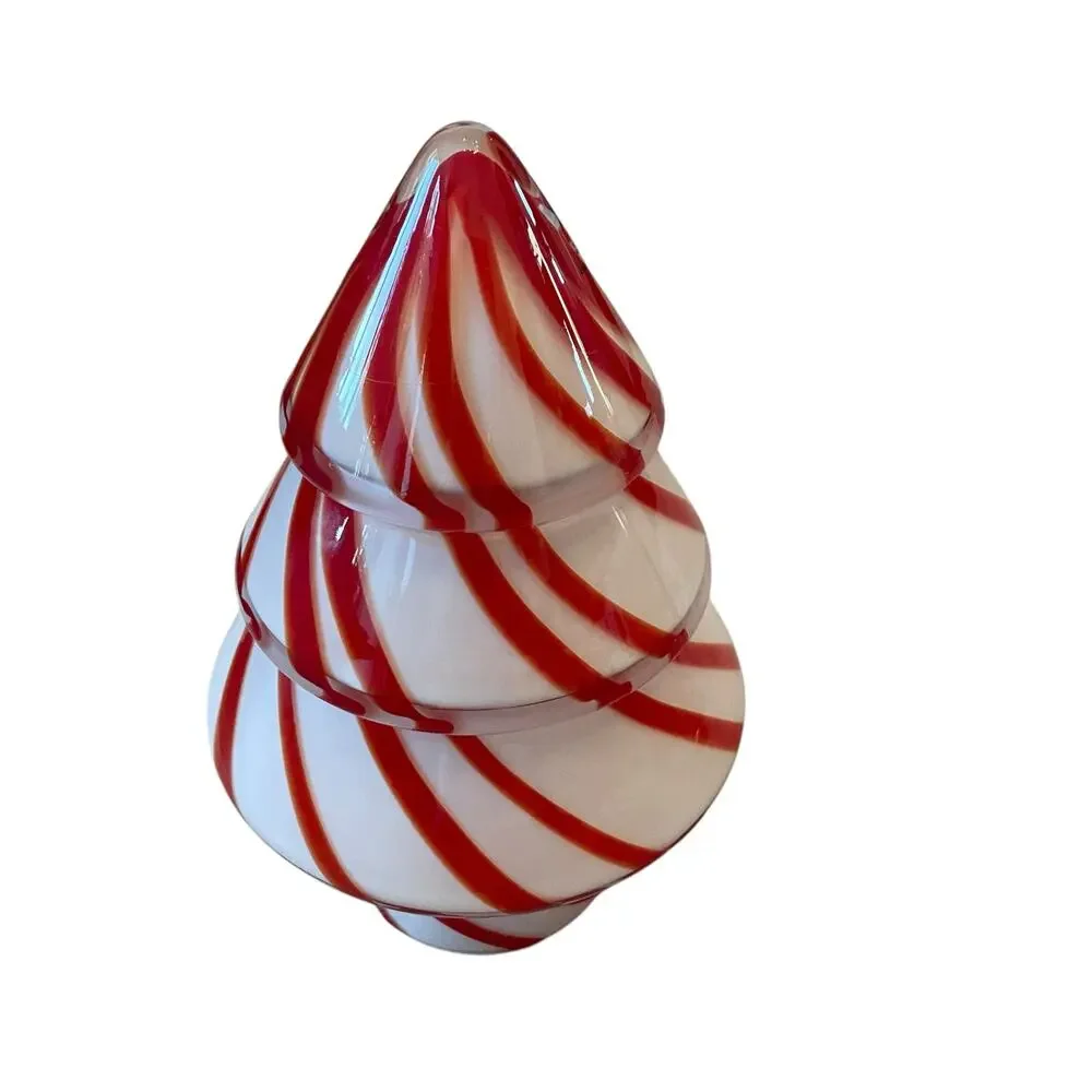 Hand Blown Art Glass CHRISTMAS Tree 10